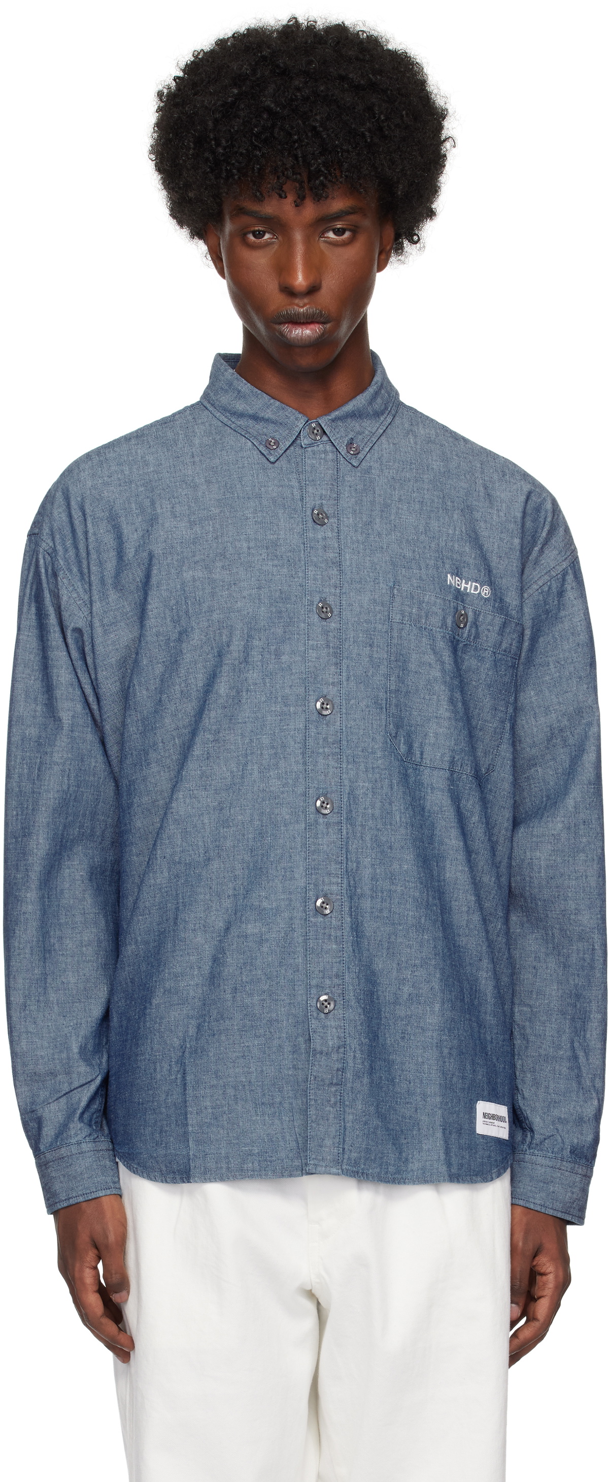 Neighborhood Blue Chambray BD LS Shirt Neighborhood