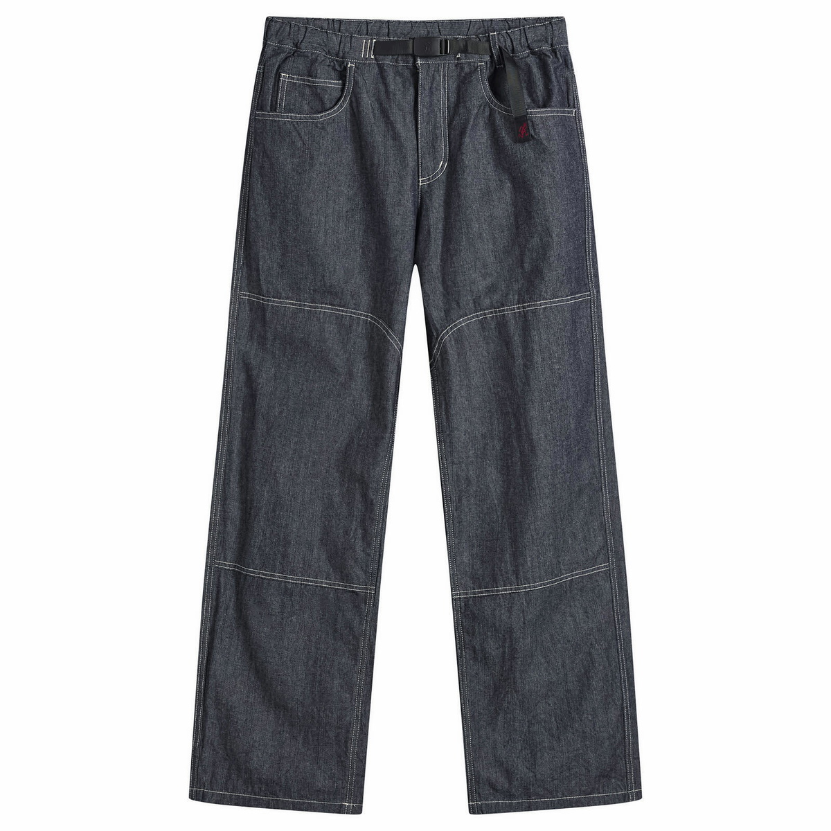 Gramicci Women's Japanese Chambray Double Knee Pant in Navy