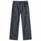 Gramicci Women's Japanese Chambray Double Knee Pant in Navy