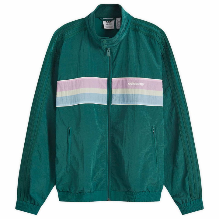 Photo: Adidas 80s Woven Track Top in Collegiate Green