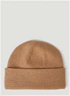 Burberry - Logo Embroidery Beanie Hat in Brown