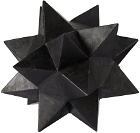 MAD et LEN Black Icosahedron Sculpture