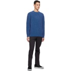 Schnaydermans Blue Seamless Mohair Sweater