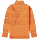 S.N.S. Herning Men's Fisherman Roll Neck Knit in Pale Orange