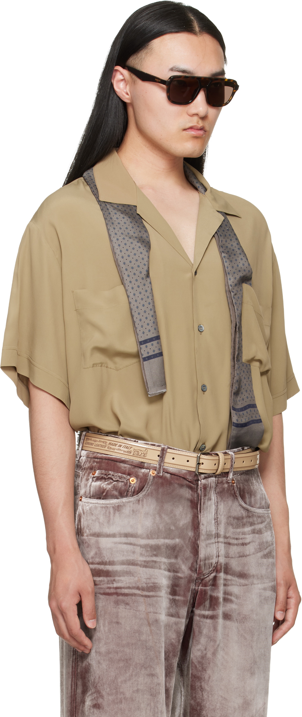 Magliano Beige Pasolini Short Sleeve Shirt