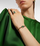 Shay Jewelry 18kt gold bracelet with diamonds and emeralds