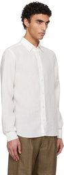 Tiger of Sweden Off-White Spenser Casual Linen Shirt