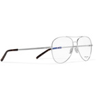 Saint Laurent - Aviator-Style Silver-Tone Optical Glasses - Silver