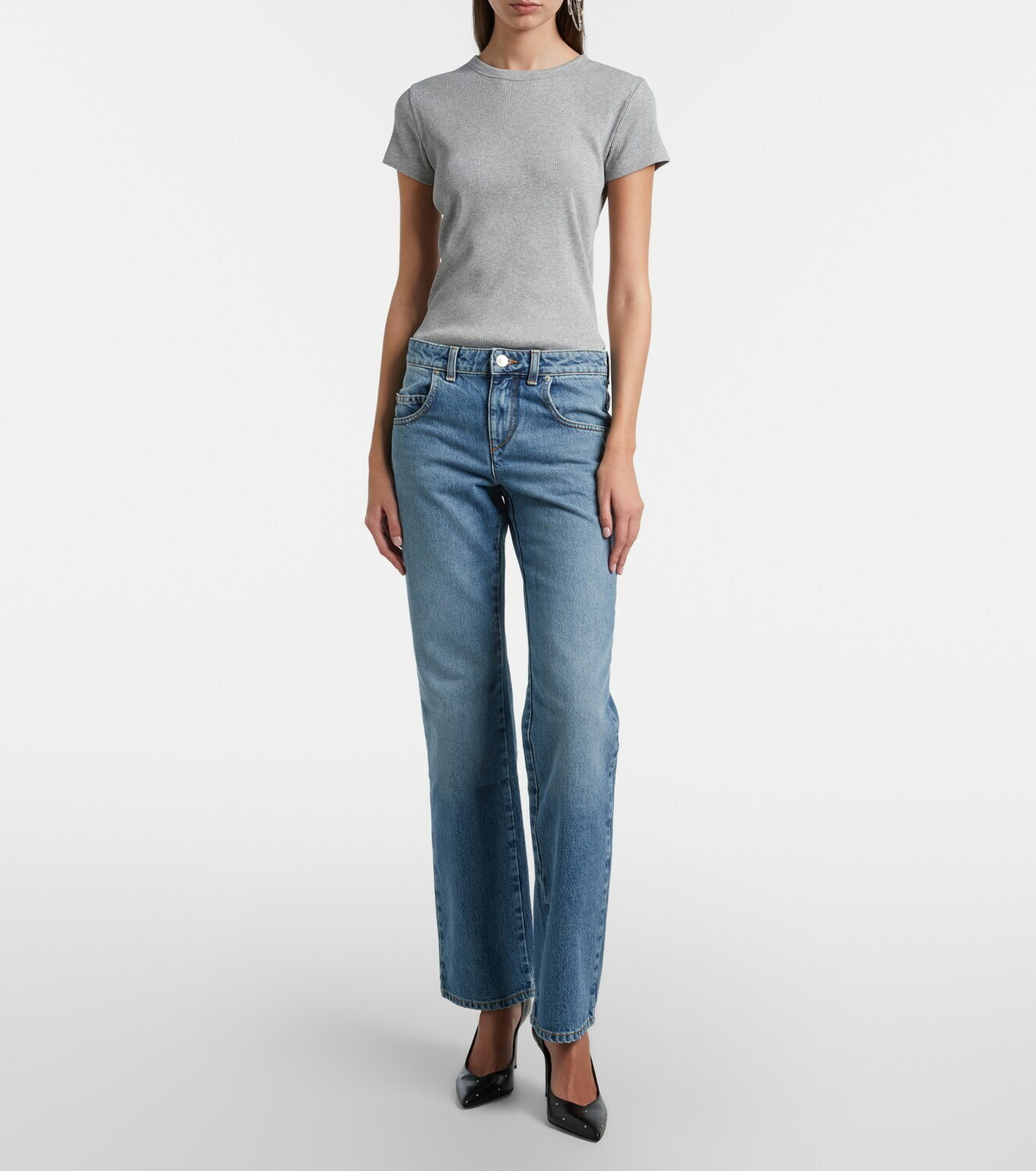 Isabel Marant Dromie mid-rise straight jeans
