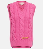 Marni - Cable-knit wool vest