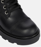 Miu Miu Leather combat boots