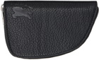 Burberry Black Small Shield Zip Wallet