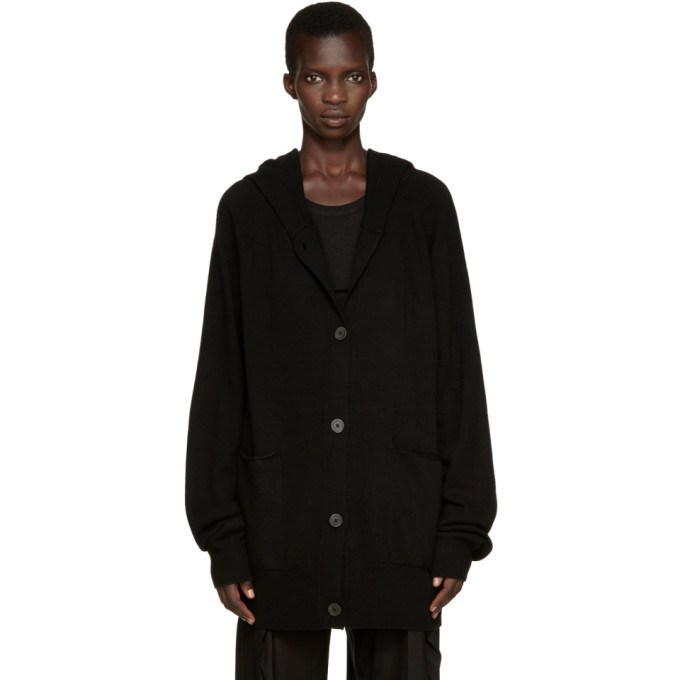 Photo: Ann Demeulemeester Black Wool Lomo Hoodie