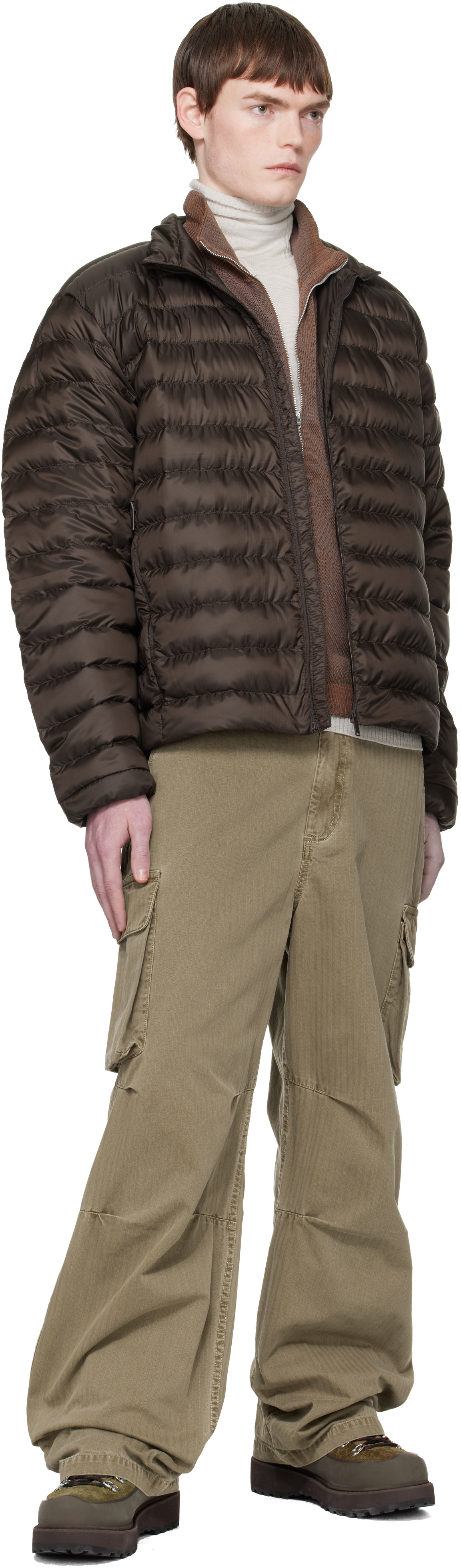 Canada Goose Brown 'Tonal Label' Stratus Down Jacket