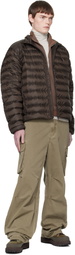 Canada Goose Brown 'Tonal Label' Stratus Down Jacket