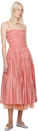 Molly Goddard Pink Alyssa Maxi Dress