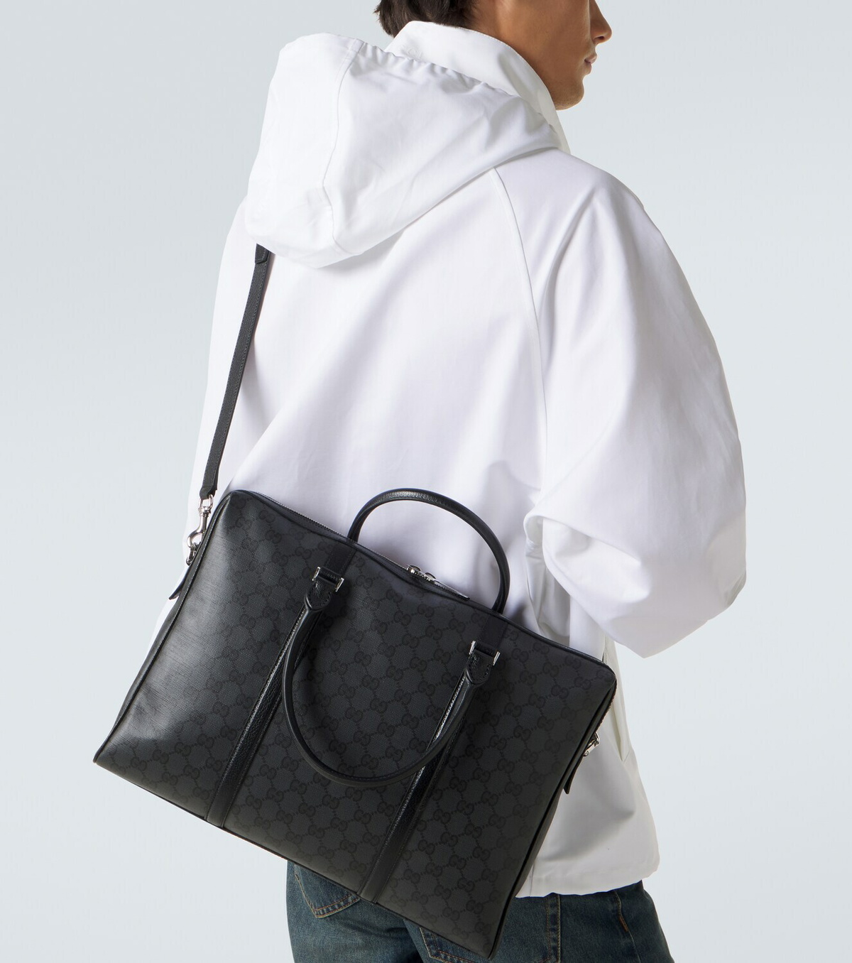 Gucci Gucci Essence Classic Medium GG canvas briefcase