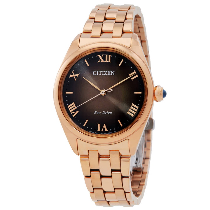 Photo: Citizen L Classic Eco-Drive Brown Dial Ladies Watch EM1143-81Z
