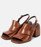 Dries Van Noten Leather slingback mules