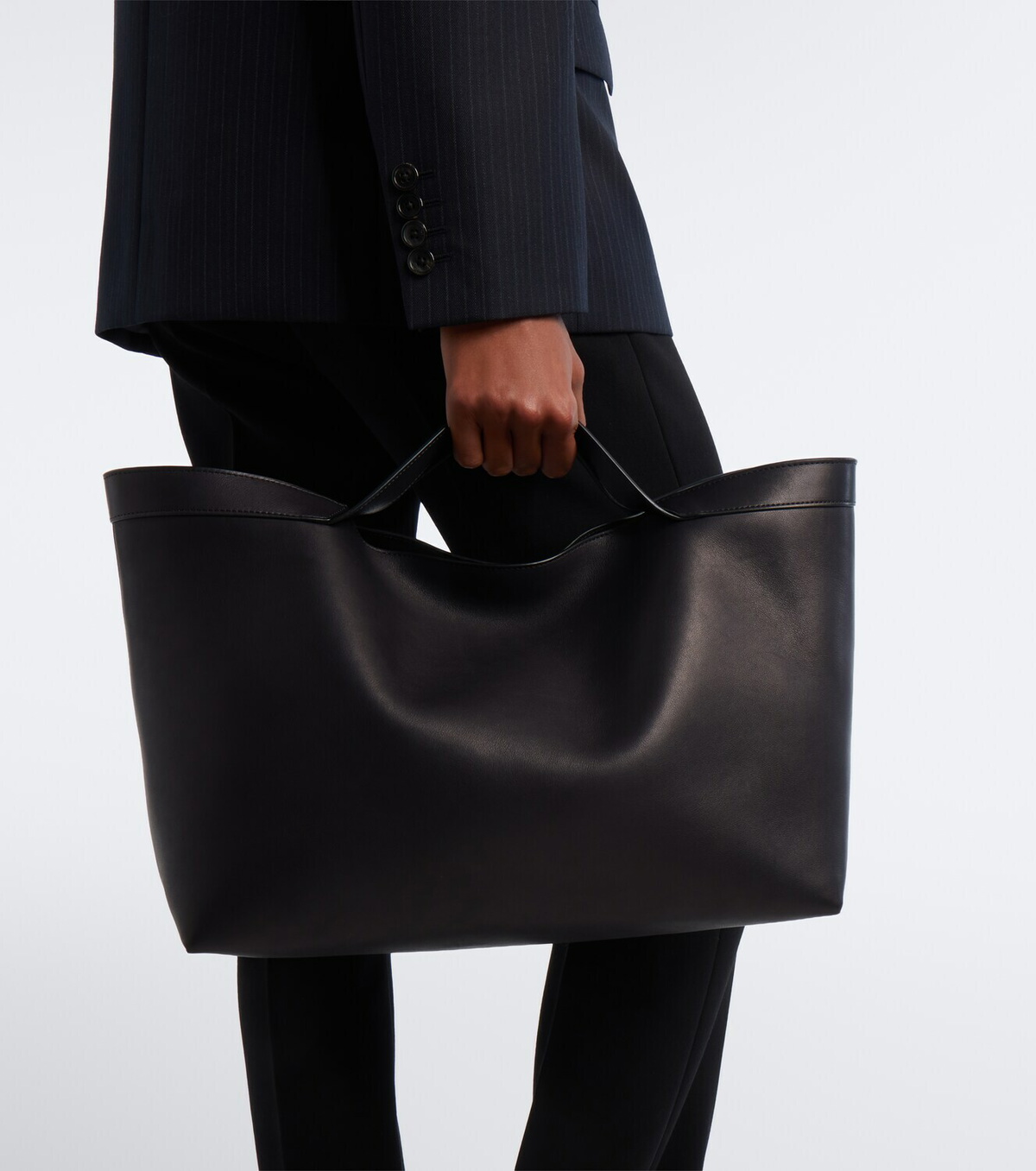 The Row Kit Large leather tote bag