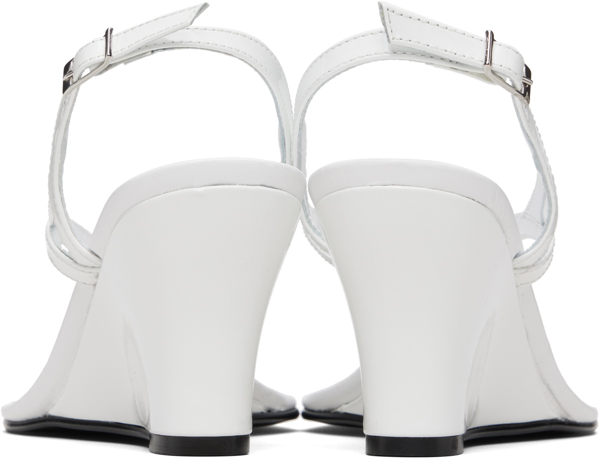 Gimaguas White Wedge Heeled Sandals