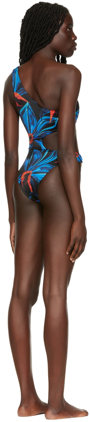 Louisa Ballou Blue Half Moon One-Piece Swimsuit