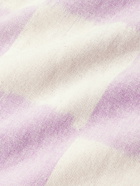 Kardo - Convertible-Collar Checked Cotton Shirt - Purple