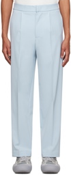 Bonsai Blue Loose-Fit Trousers