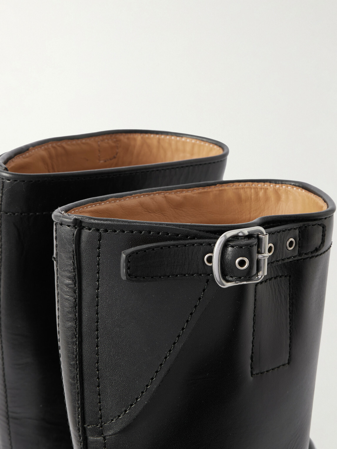 Dries Van Noten - Buckled Leather Boots - Black