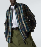 Comme des Garçons Homme Checked cotton and linen blouson