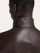 Ferragamo Mens Nappa leather blouson in Beige
