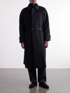 ssstein - Belted Wool and Cashmere-Blend Coat - Black