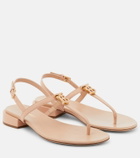 Burberry - Emily 20 leather thong sandals
