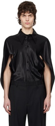 AARON ESH Black Open Arm Shirt