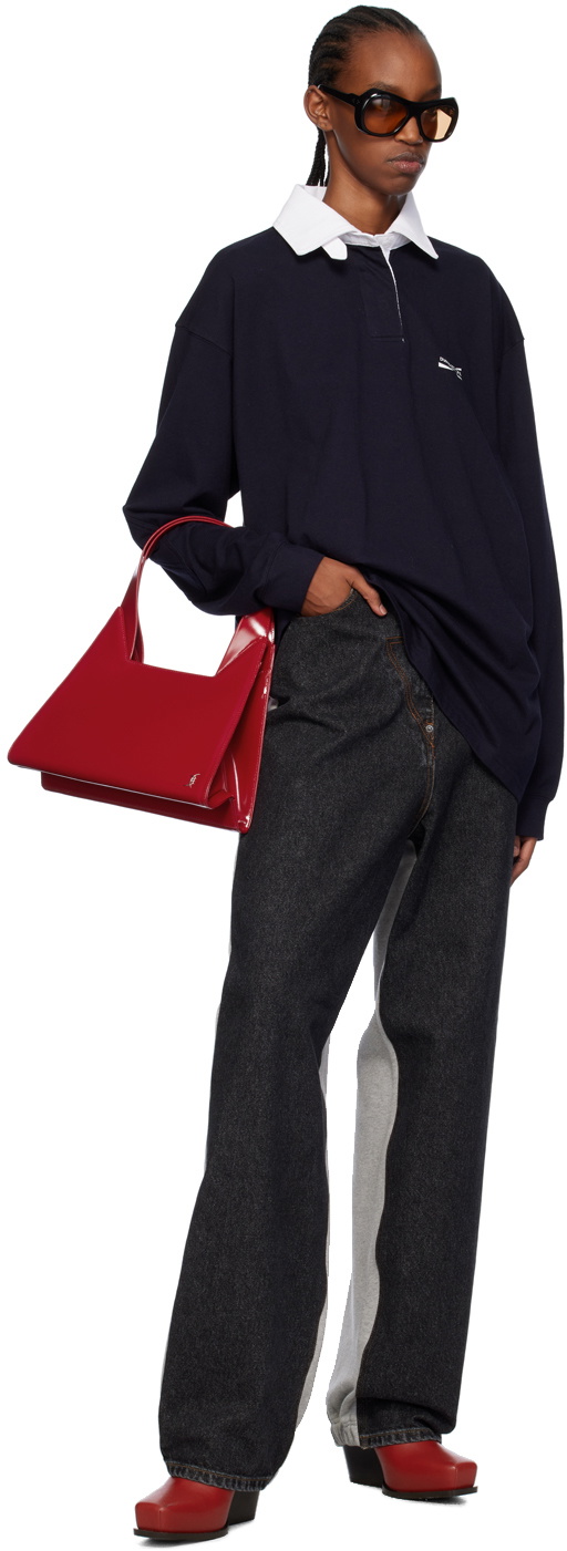 Pushbutton Black & Gray Hybrid Jeans Pushbutton