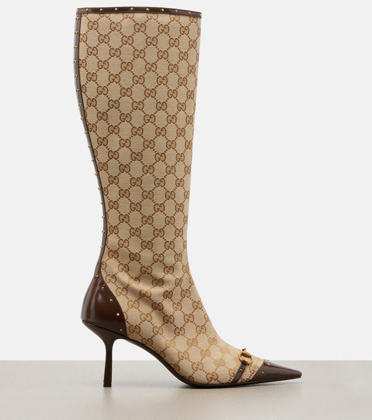 Gucci Savoy GG canvas knee-high boots