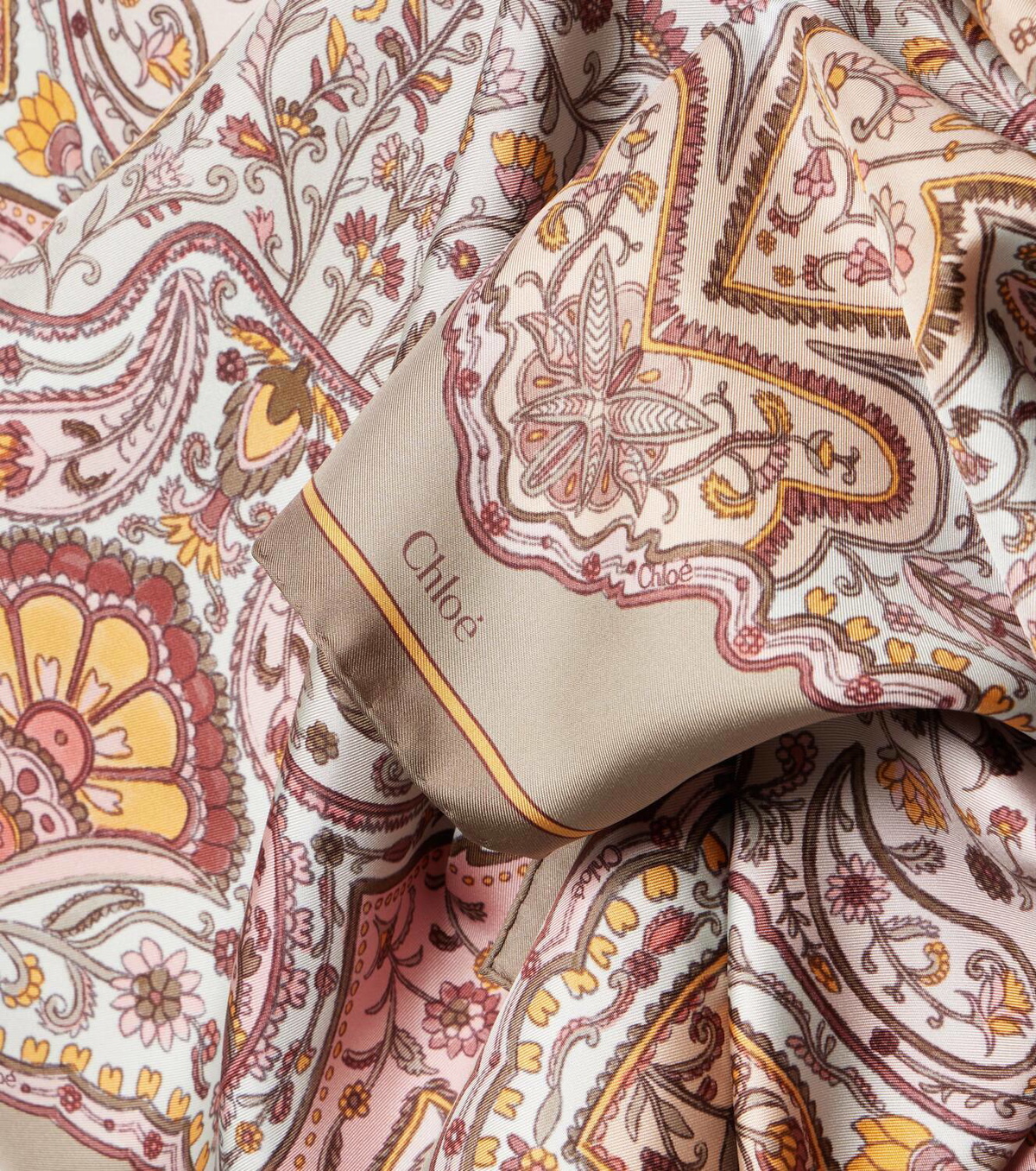 Chlo Paisley Silk Twill Scarf Chloe Chlo Paisley Silk Twill Scarf Chloe