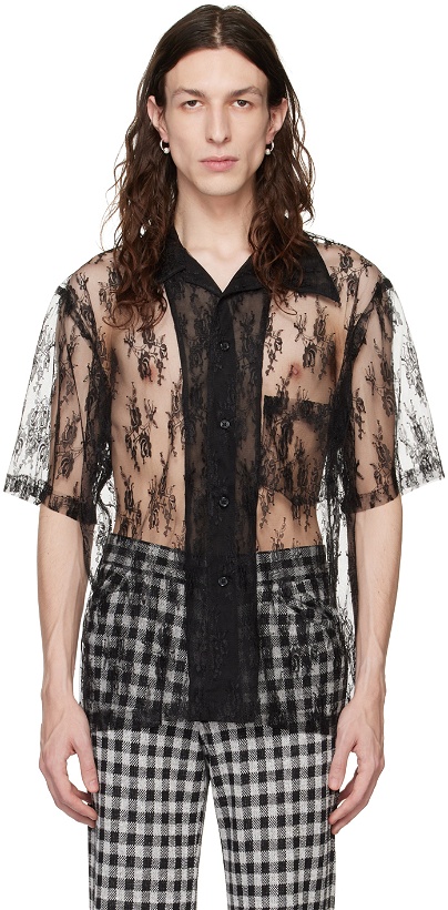 Photo: Anna Sui SSENSE Exclusive Black Button-Down Shirt