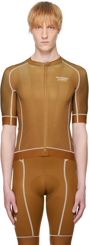 Photo: Pas Normal Studios Brown Mechanism Jersey T-shirt