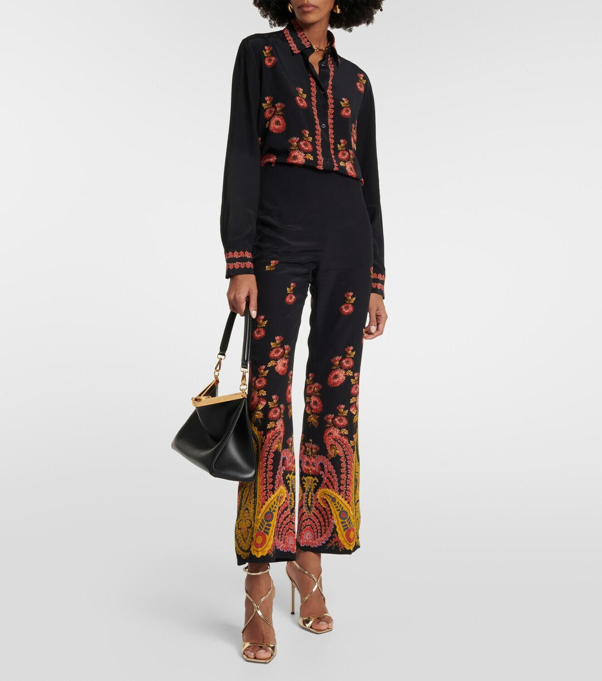 Etro Paisley silk blouse