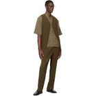 HOMME PLISSÉ ISSEY MIYAKE Khaki Tuxedo Pleats Trousers