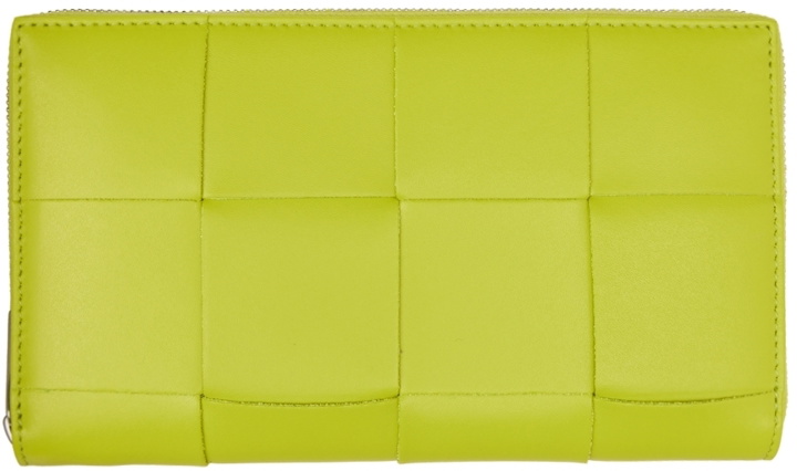 Photo: Bottega Veneta Yellow Zip Around Wallet
