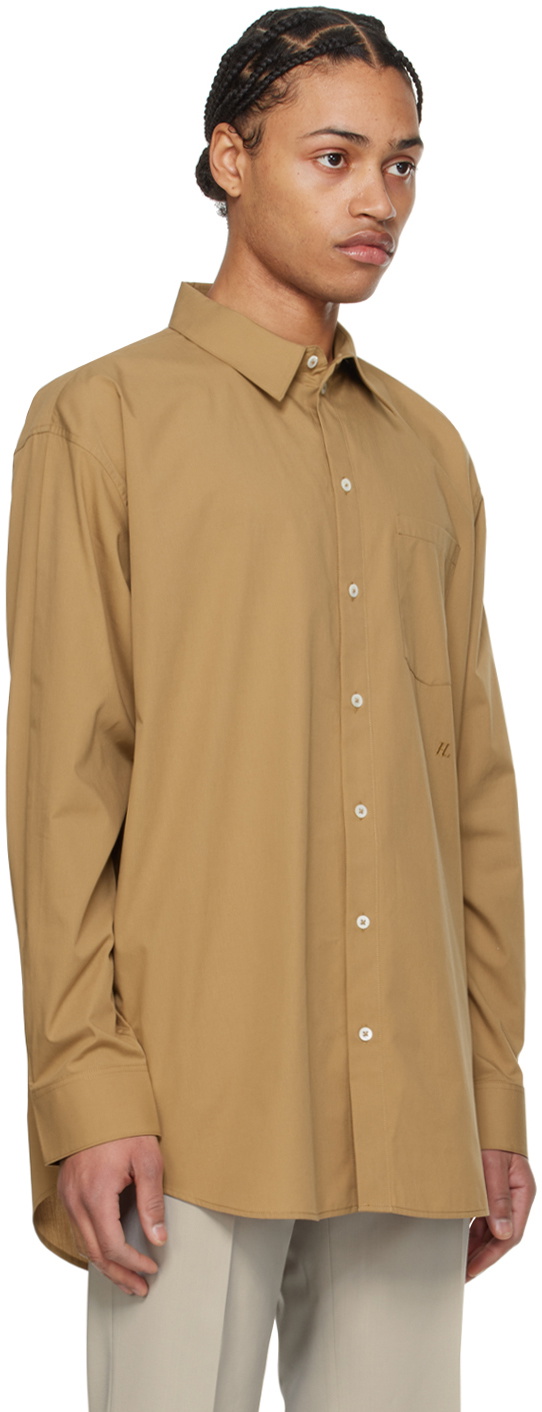 Helmut Lang Tan Oversized Shirt
