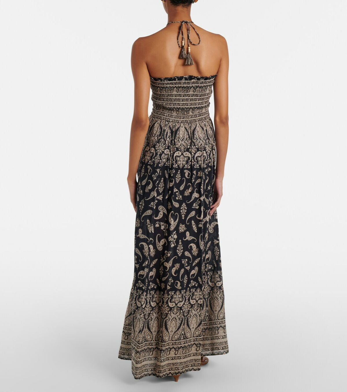Veronica Beard Ayanna paisley shirred maxi dress