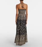 Veronica Beard Ayanna paisley shirred maxi dress
