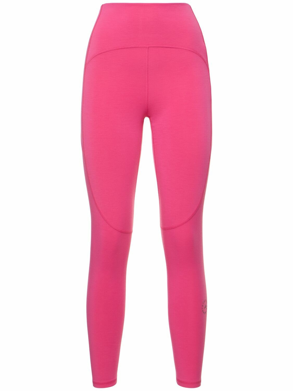 Stella McCartney x Adidas Black/Pink Perforated Knit Leggings L