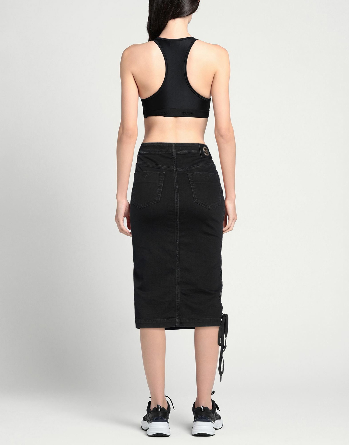 Versace Jeans Couture Womens Denim skirt in Black