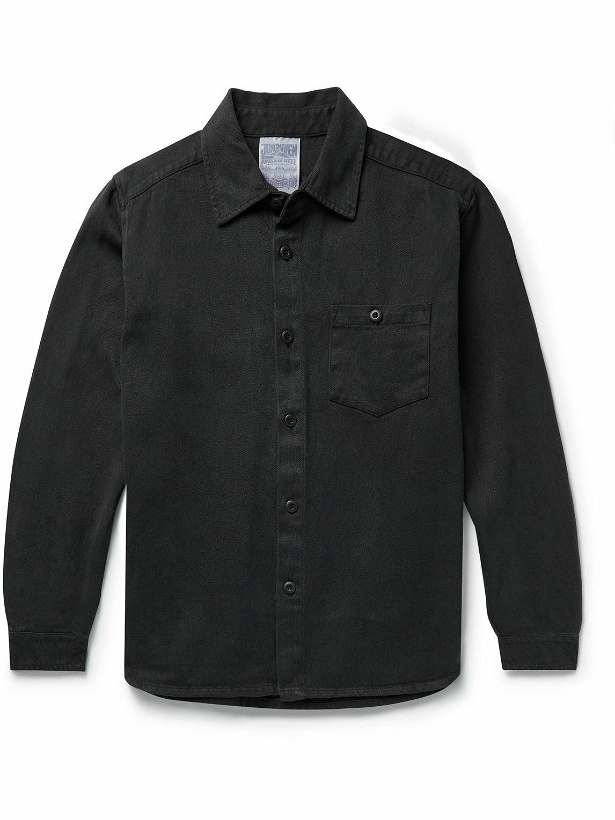 Photo: Jungmaven - Topanga Hemp and Cotton-Blend Twill Shirt - Black