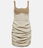 The Mannei Almeria ruched silk-blend minidress