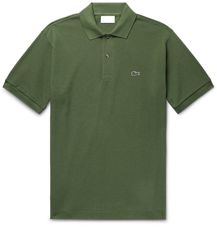 Photo: Lacoste - Cotton-Piqué Polo Shirt - Men - Leaf green